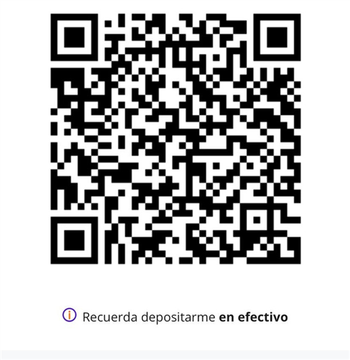 Código QR para depósito Spin